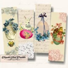 Printable Easter Bookmarks Vintage