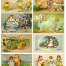 Digital Printable Antique Easter Postcards