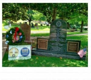 Memorial Day 2019 Remembrance Reflections - 26may19 WAA ceremonial wreath at TSC WWII Image