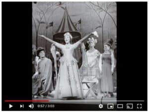 Julie Andrews, Original Broadway production of "Camelot" screenshot YouTube