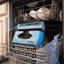 Brians Blog-A-Ma-Jig Typewriter in Dishwasher Lessons