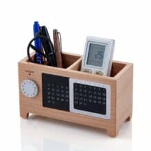 Artinova Wooden Office Desk Pen Pencil Holder Organizer