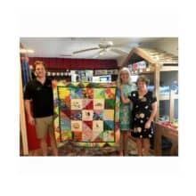 Celebrating presenting Cuddy’s Pawville Quilt today