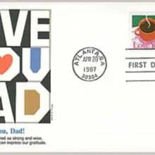1987 22¢ Love You, Dad Father’s Day First Day Covers