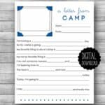 Read more about the article Luxeprarie Printable Summer Camp Stationery