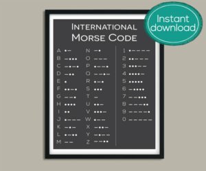 NordicDesignHouse International Morse Code Printable Poster