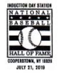 2019 pictorial postmark inauguration day national baseball hall of fame