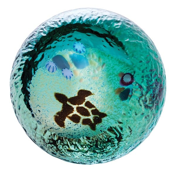 Caithness Glass Paperweight ocean-seabed-turtle_1