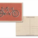 Read more about the article CycleMiles Bicycle Greeting Cards Includes Tandem Timbergram PostCard