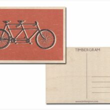 CycleMiles Bicycle Greeting Cards Includes Tandem Timbergram PostCard
