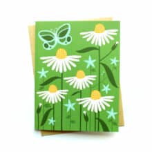 Heather Klinger Flower Meadow blank Greeting Card