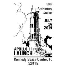 Apollo 11th Launch 50th Anniversary Pictorial Cancellation July 16, 2019