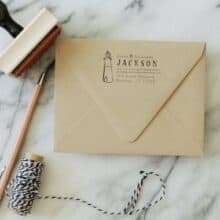 SubstationPaperie Return Address Lighthouse Stamp