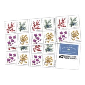 USPS Winter Berries Forever Stamps