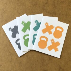 Fitness Sports Workout X0X0 Thank You Cards