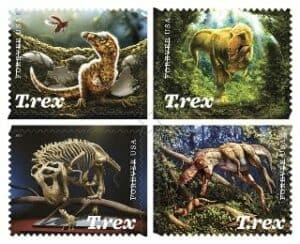 NUSPS 2019 Tyrannosaurus Rex Forever Stamps