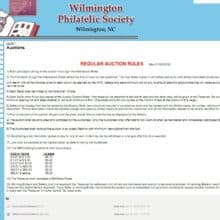 Stamp Club Auction & being auctioneer