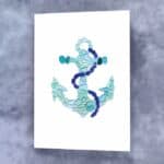 Read more about the article Sea Glass Anchor Note Card Stationery