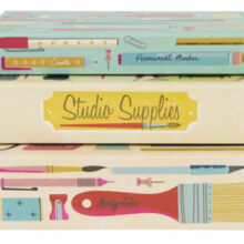 Punch Studio Art Supplies Letter Writing Pencil Box Set