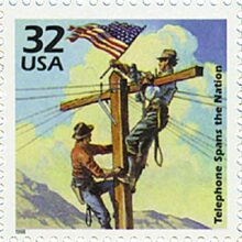 First Transcontinental Telephone Line Stamp & on staying current