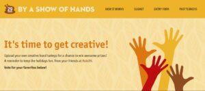 By a Show of Hands 2019 Hand Turkey Competition Deadline November 29th