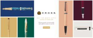 Cross Holiday Gift Guide 2019 on Cross landing page