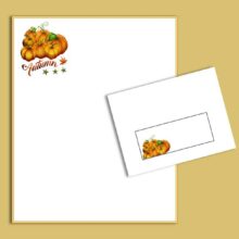 Pumpkin Patch Lined Autumn Printable by Sydney Lee Stationery