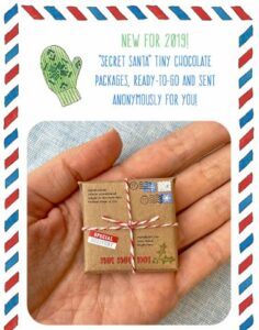 Secret Santa Tiny Mail Chocolate Packages