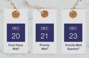 USPS Holiday Deadlines Approaching