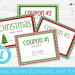 Read more about the article Gingham Editable Christmas Coupon book