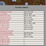 Fountain Pen Show Calendar 2020 at Five Star Pens website