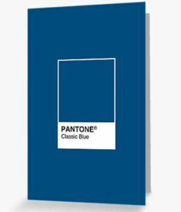 Redbubble Greeting Card Pantone Classic Blue 2020 Color of the Year