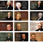 US Presidents Motivational Quote Cards