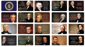 US Presidents Motivational Quote Cards