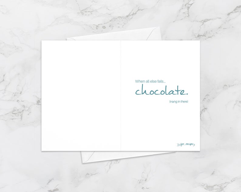 MyUtensilCrock Recipe Greeting Cards Chocolate Brownies