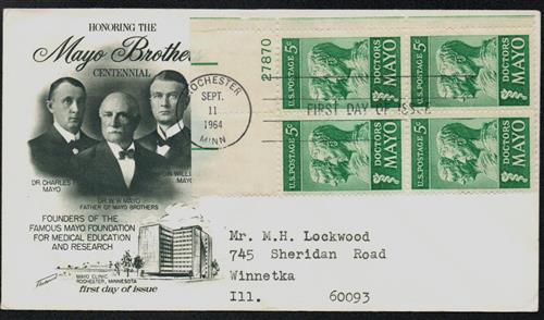 Doctors Mayo 1964 Stamp & FDC