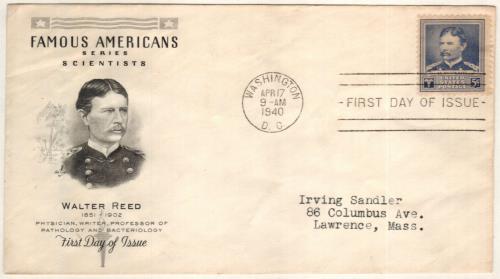 Walter Reed 5c Stamp & FDC