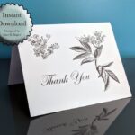 Read more about the article Elderberry Flower Thank You Card Printable