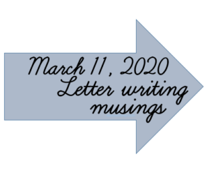 Letter Writing Musings