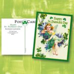 St Patricks Day Personalized Victorian Postcards by Colorful Images