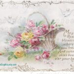 Read more about the article CottageRoseGraphics May Roses Bloom Vintage Postcard