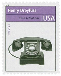 Henry Dreyfuss Desk Telephone Stamp