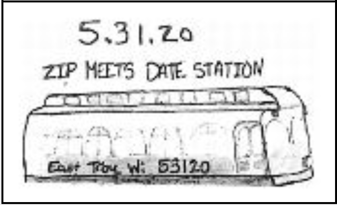 Zip Meets Date 53120 Pictorial Postmark East Troy WI