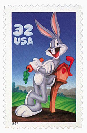 Bugs Bunny stamp #3137a – 1997 32c