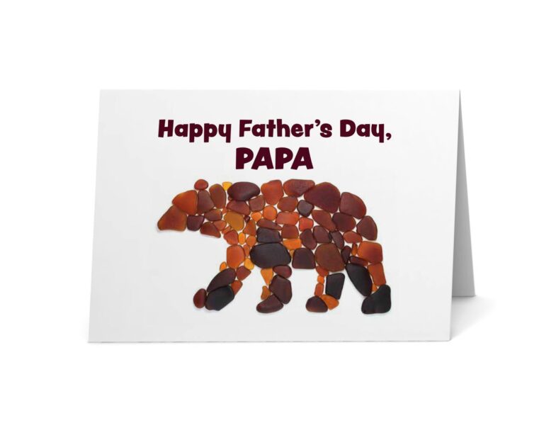 EtchedbytheSeaShop Sea Glass Fathers Day Cards