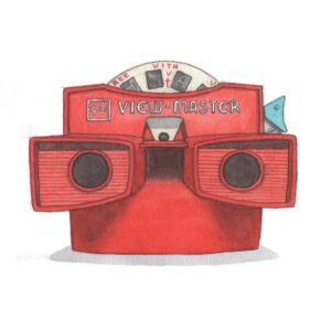 YeesanLoh Retro Objects Viewmaster Notecard