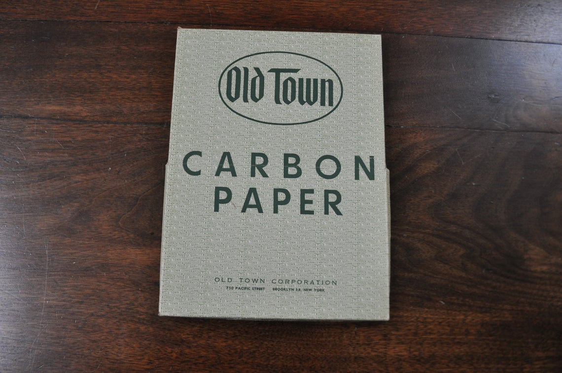 Carbon Paper Typing Creativity (while waiting on typewriter ribbon to