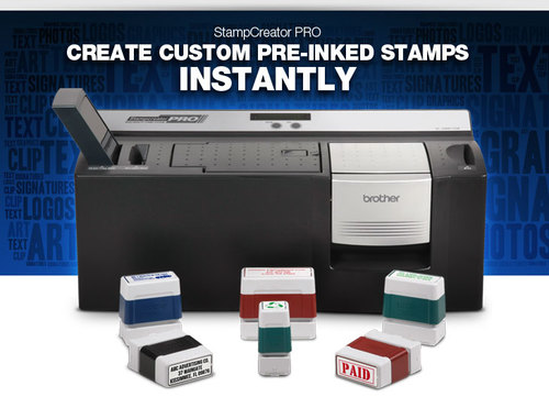 Brother Stamp Creator Pro Blue Ink Refill - 0.67 Oz For SC2000 StampCreator (PRINKE)
