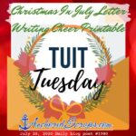 Read more about the article RoundTuit Tuesday Christmas In July Letter Writing Cheer Printable