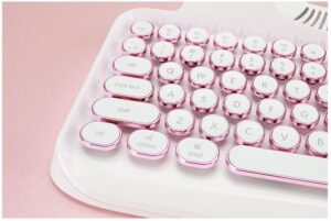 Typewriter Inspired Retro Design Rymek Chic Mechanical Keyboard by KnewKey works on both USB and Bluetooth